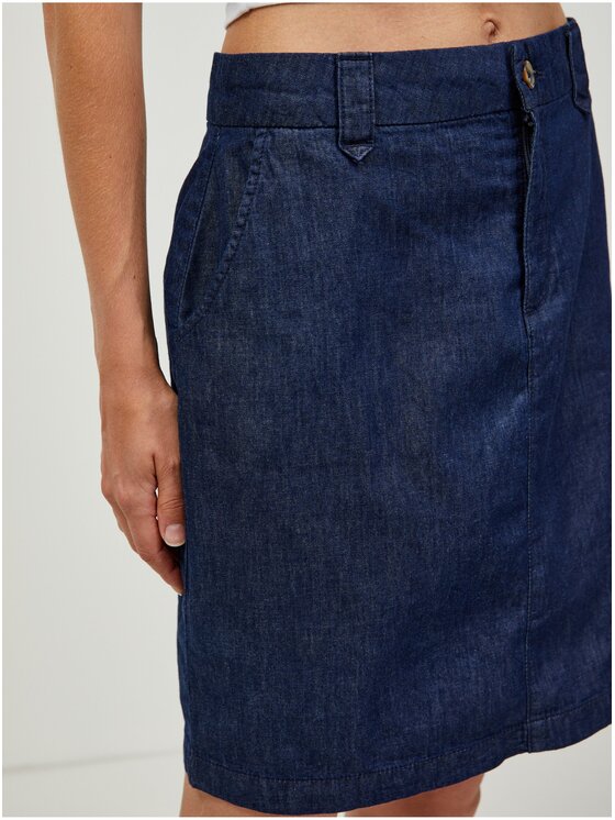 Orsay Orsay Spódnica jeansowa 726339-98__32 Granatowy Regular Fit