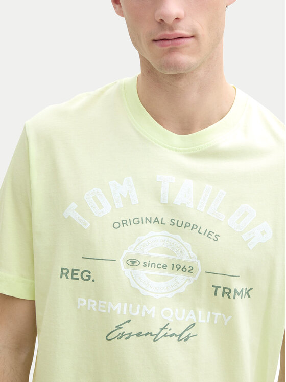 Tom Tailor Tom Tailor T-shirt 1037735 Zelena Regular Fit