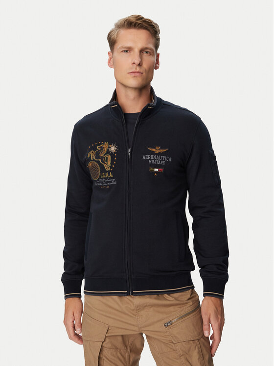 Aeronautica Militare Aeronautica Militare Mikina 262FE2134UF00662 Tmavomodrá Regular Fit
