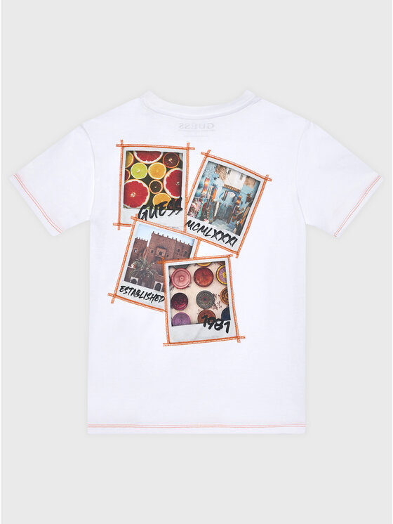 T-shirt L3GI06 K8HM0 Bianco Oversize