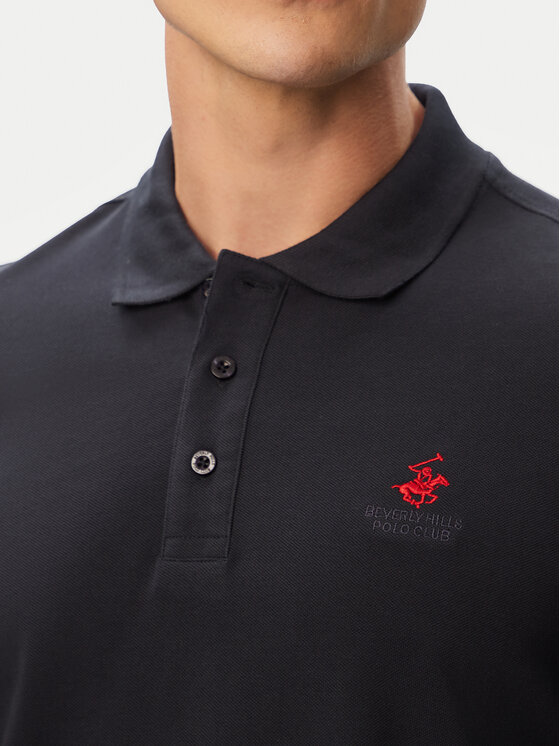 Beverly Hills Polo Club Beverly Hills Polo Club Polokošile P-SS26M-P424125 Tmavomodrá Regular Fit