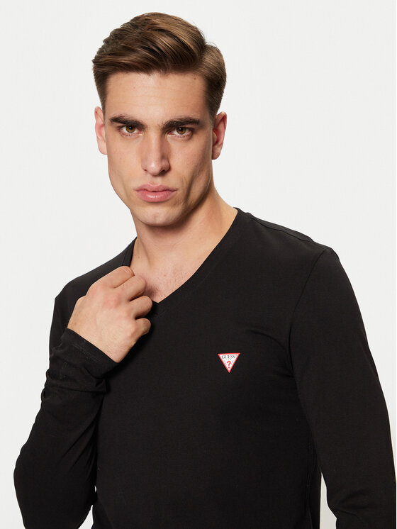 Guess Guess S dlouhým rukávem M2YI08 J1314 Černá Slim Fit