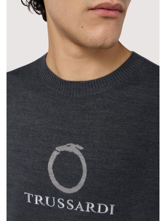 Trussardi Trussardi Cardigan M0358000037N023 Grigio Regular Fit