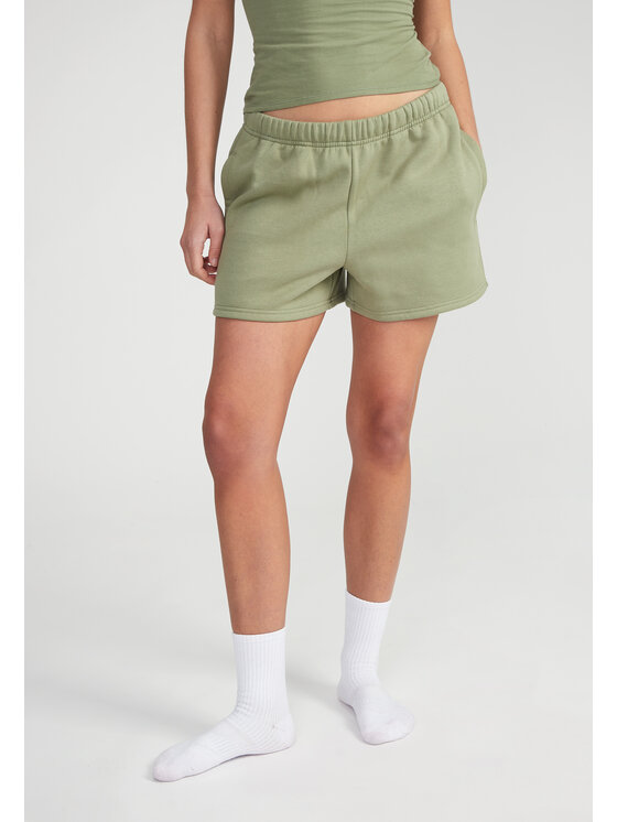Style Republic Style Republic Szorty Shorts Zielony Comfort Fit