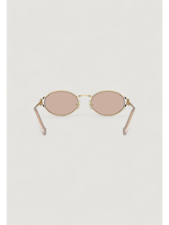 Miu Miu Miu Miu Okulary przeciwsłoneczne 0MU 52YS ZVN20F Złoty