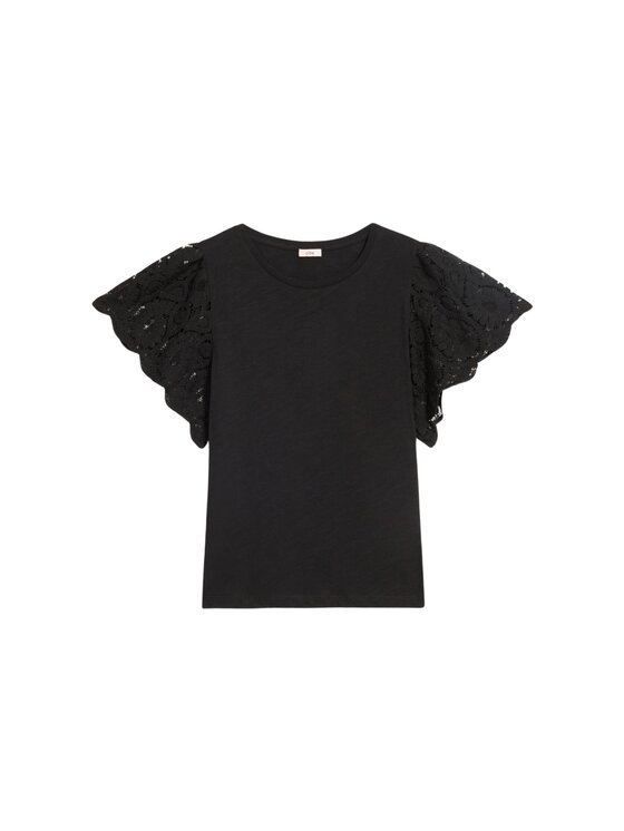 Oltre Oltre T-shirt G049J004269N033 Nero Regular Fit