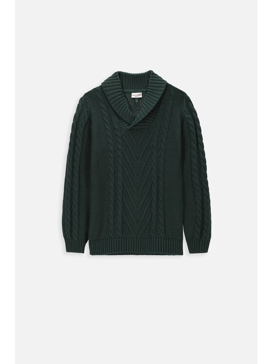 Coccodrillo Coccodrillo Sweter ZC3172101CBJ-011 Zielony Regular Fit