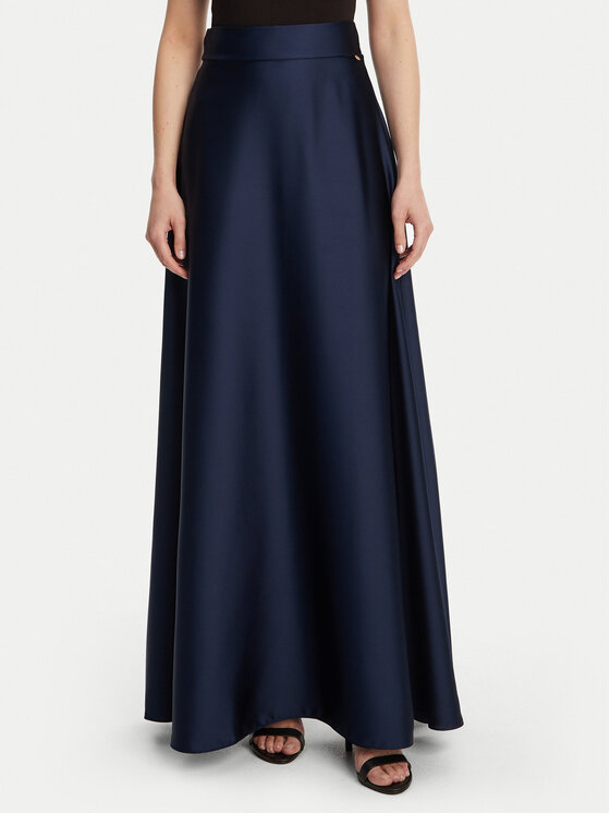 Rinascimento Rinascimento Fustă maxi CFC0122686003 Bleumarin Regular Fit