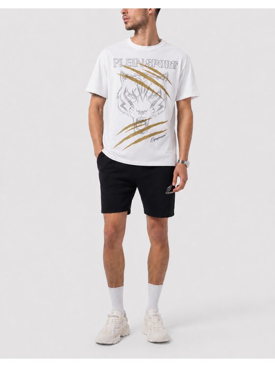 Plein Sport Plein Sport T-Shirt 31532 Bílá Regular Fit
