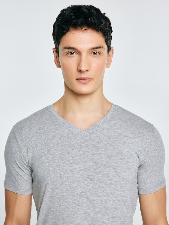 BIG STAR BIG STAR Koszula SUPICLASSICOV Szary Slim Fit