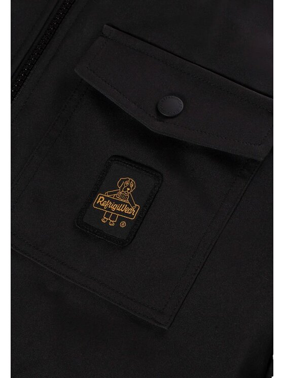 RefrigiWear RefrigiWear Kurtka zimowa Giubbotto Czarny Regular Fit