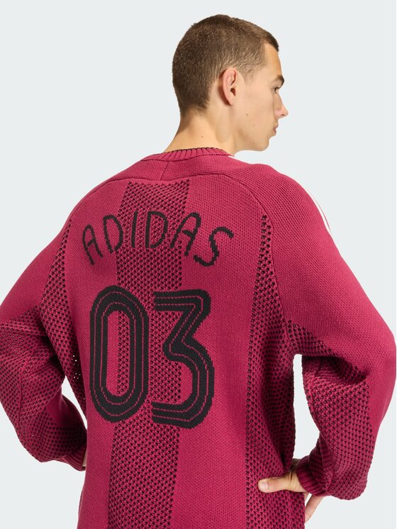 adidas adidas Longsleeve 158369 Czerwony Loose Fit