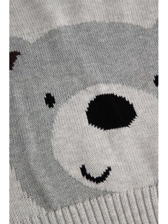 Coccodrillo Coccodrillo Sweter ZC6172101FBN-019 Szary Regular Fit