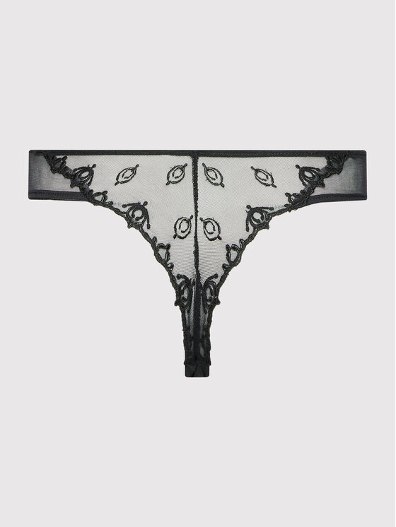 Chantelle Chantelle Στρίνγκ Champs Elysées C26090 Μαύρο