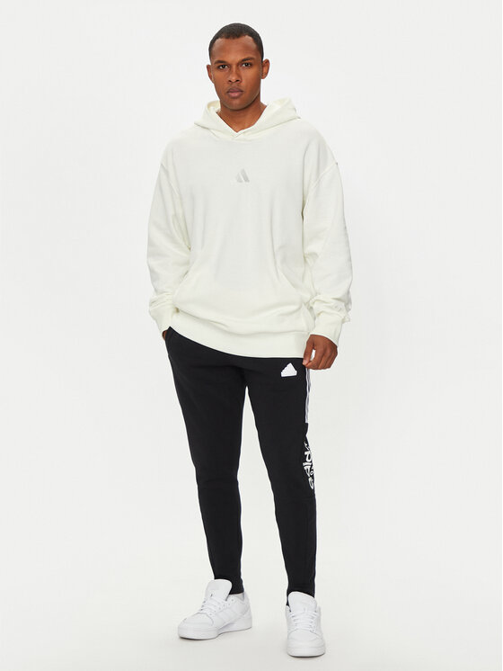 adidas adidas Majica dugih rukava ALL SZN French Terry IY4154 Bijela Loose Fit