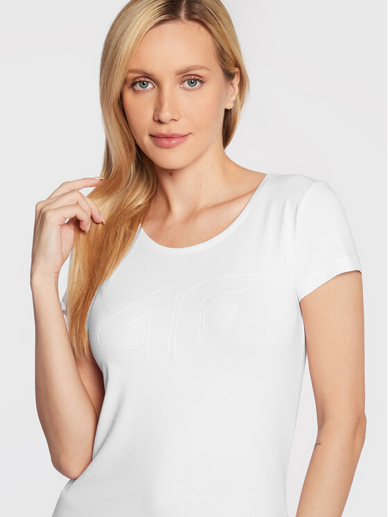 4F 4F T-shirt H4Z22-TSD353 Bijela Regular Fit