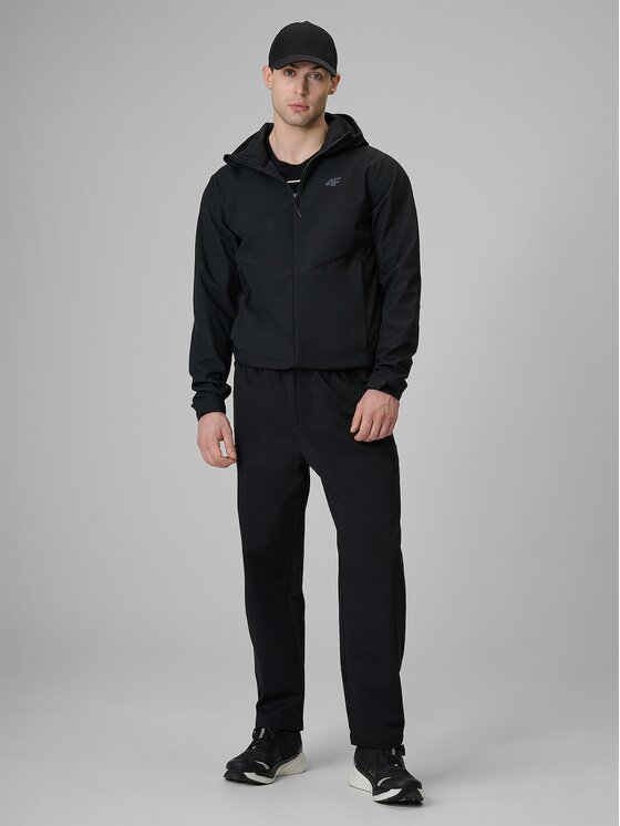 4F 4F Giacca softshell 4FWSS26TSOFM549-20S Nero Regular Fit