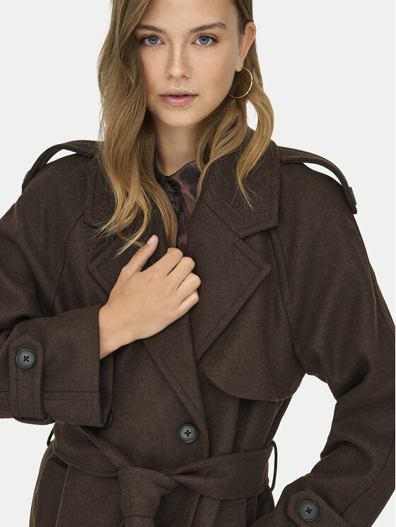 ONLY ONLY Cappotto Onldear-Trillion 15344734 Marrone Regular Fit