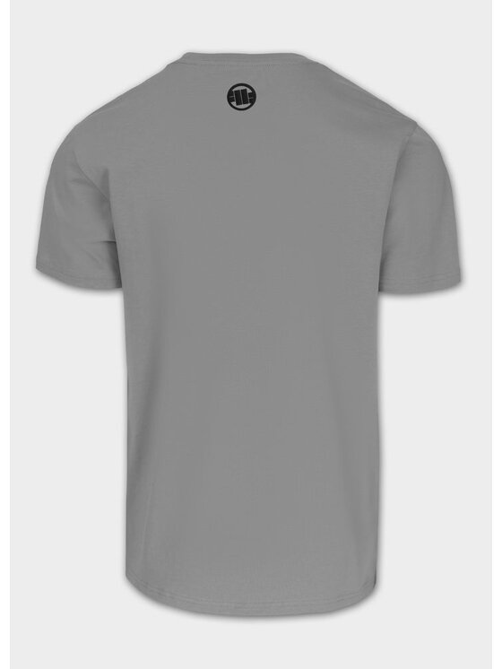 PITBULL PITBULL T-Shirt Koszulka Slim Fit Classic Boxing M Szary Regular Fit