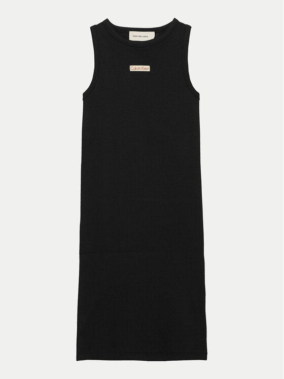 Calvin Klein Jeans Calvin Klein Jeans Повсякденна сукня IG0IG02906 Чорний Slim Fit