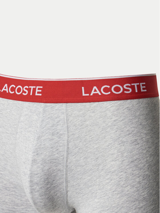 Lacoste Lacoste Set od 3 para bokserica 5H1297 Siva