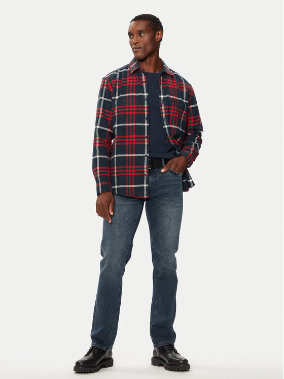 Lee Lee Košulja Worker 2.0 112355647 Tamnoplava Relaxed Fit