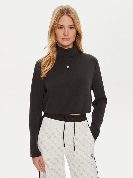 Guess Guess Džemperis Olympe V4YQ05 KCAY2 Juoda Regular Fit