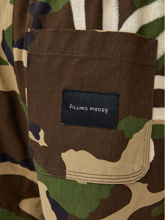 Filling Pieces Filling Pieces Sport rövidnadrág 8829906 Zöld Regular Fit