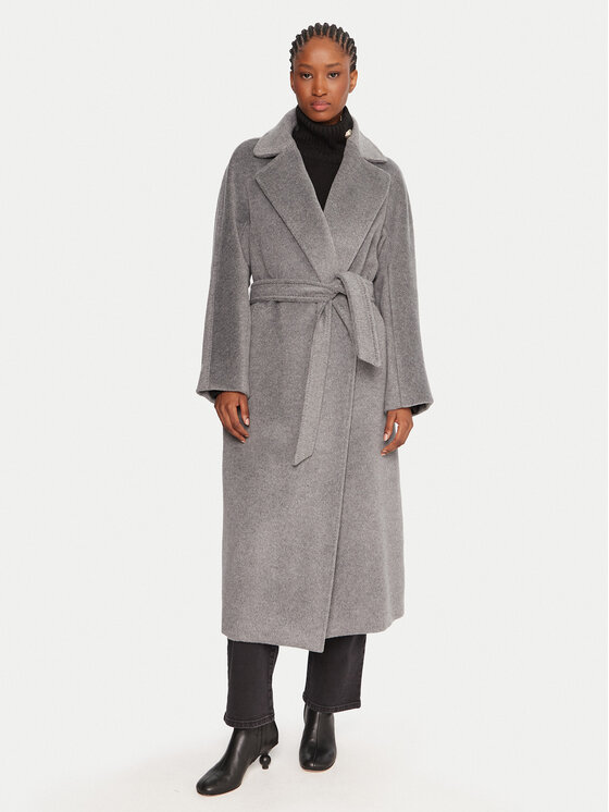 Weekend Max Mara Weekend Max Mara Cappotto di lana Tempera 2525016082 Grigio Regular Fit