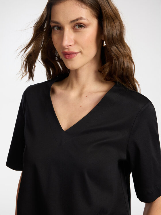 Elena Mirò Elena Mirò T-Shirt G004Z000633N033 Czarny Regular Fit