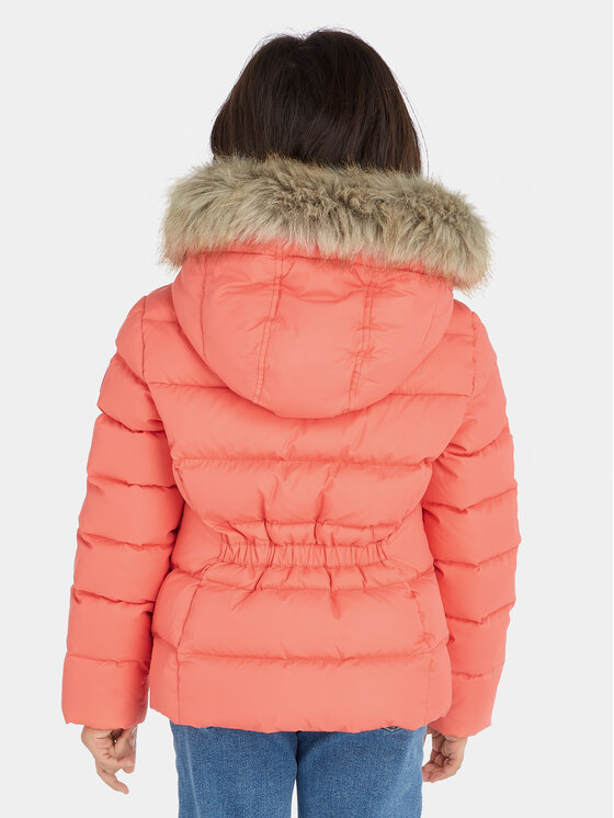 Tommy Hilfiger Tommy Hilfiger Пуховик Essential KG0KG07399 D Кораловий Regular Fit
