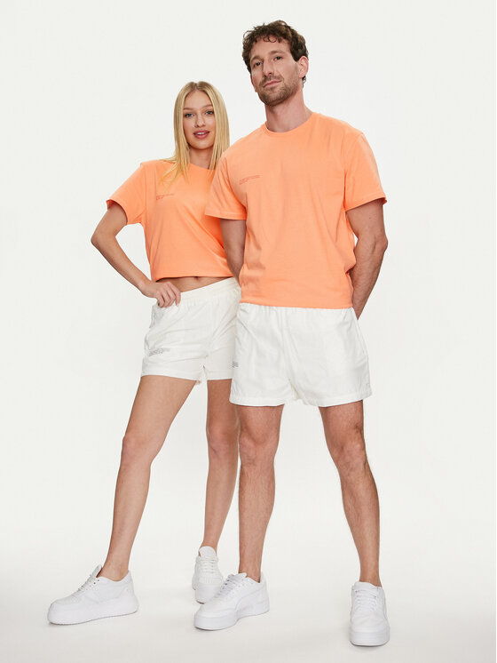Pangaia Pangaia Pantaloni scurți sport Enhanced Degradation Alb Loose Fit