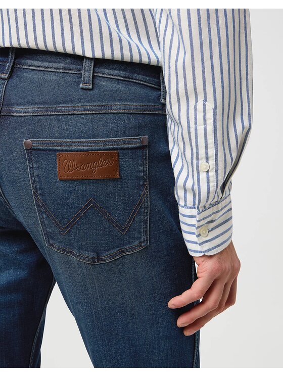 Wrangler Wrangler Jeansy GREENSBORO Niebieski Straight Fit