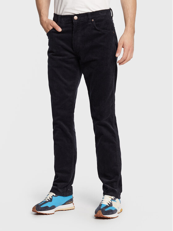 Wrangler Wrangler Παντελόνι υφασμάτινο Greensboro 803 W15QA2114 112319949 Σκούρο μπλε Straight Fit