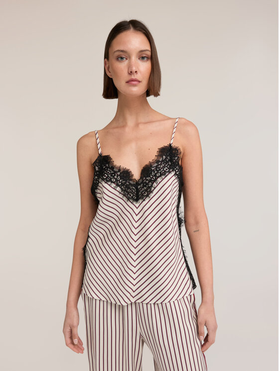 Motivi Motivi Top D085Q000601N001 Kremowy Regular Fit