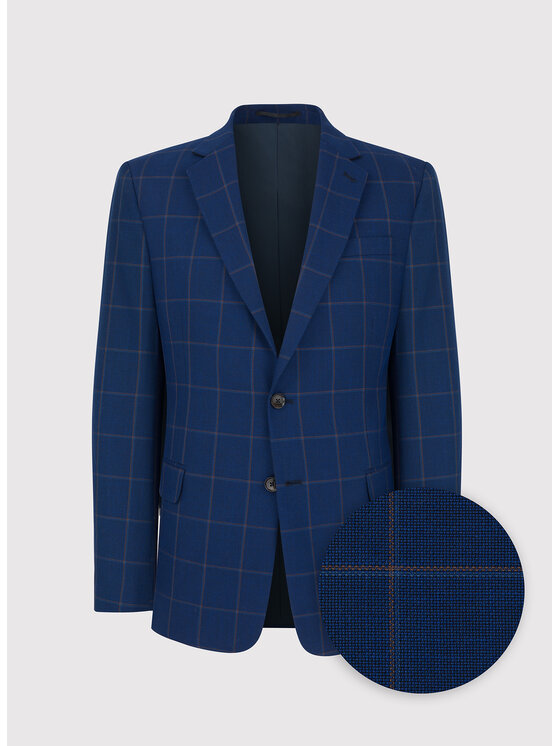 Pako Lorente Pako Lorente Marynarka P23WP-3X-003 Granatowy Slim Fit