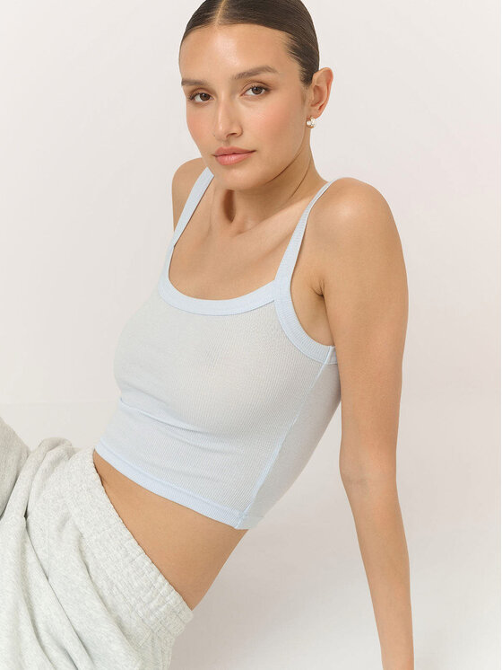 La Mania La Mania Top TESSA Světle modrá Classic Fit