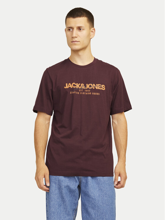 Férfi Póló Jack&Jones, Méret: S, Piros, Alvis 12256803