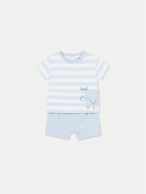 Mayoral Mayoral Σετ 2 t-shirts και παντελόνι 1628 Γαλάζιο Regular Fit