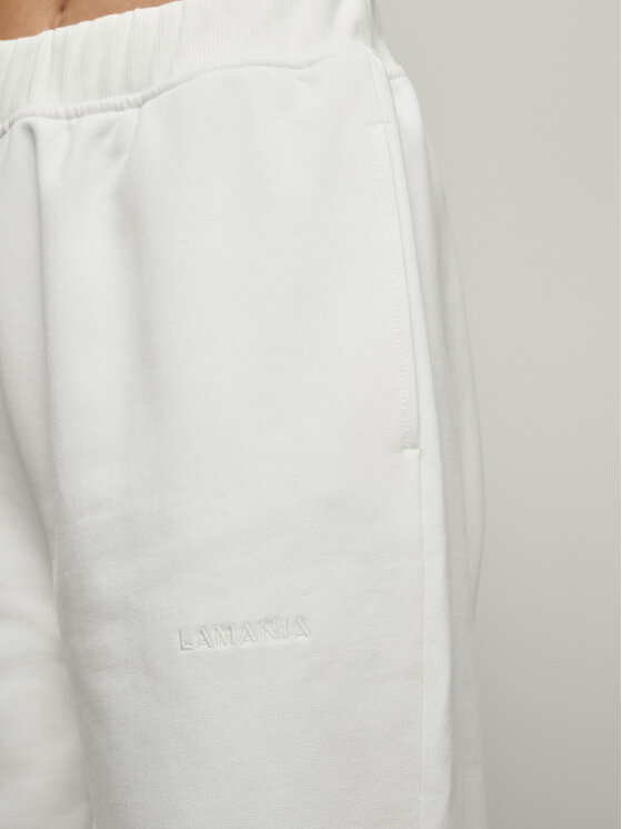 La Mania La Mania Pantaloni di tessuto BLEND CREAM Bianco Classic Fit