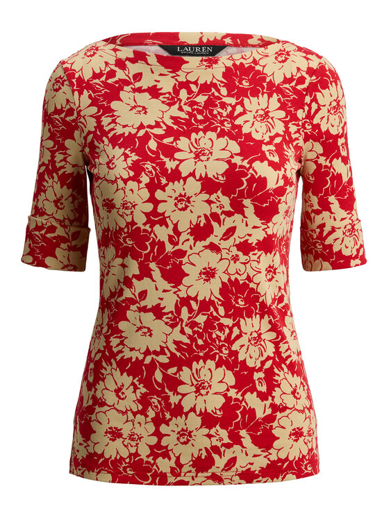 LAUREN RALPH LAUREN LAUREN RALPH LAUREN Blúz 200P09078001 Piros Slim Fit