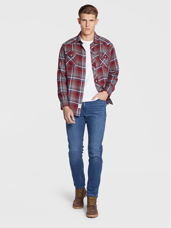 Wrangler Wrangler Jeansy Texas W12T8626P 112320030 Niebieski Regular Fit