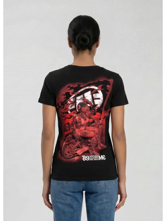 PITBULL PITBULL T-Shirt MC HEART Czarny Regular Fit