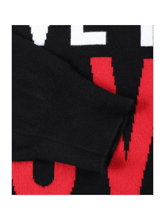 MOSCHINO MOSCHINO Sweter MSG4010X 0320 Czarny Reglan Fit
