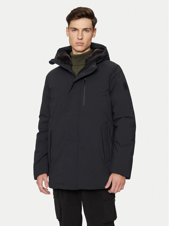 Save The Duck Parka P38160M SMEG19 Melns Regular Fit