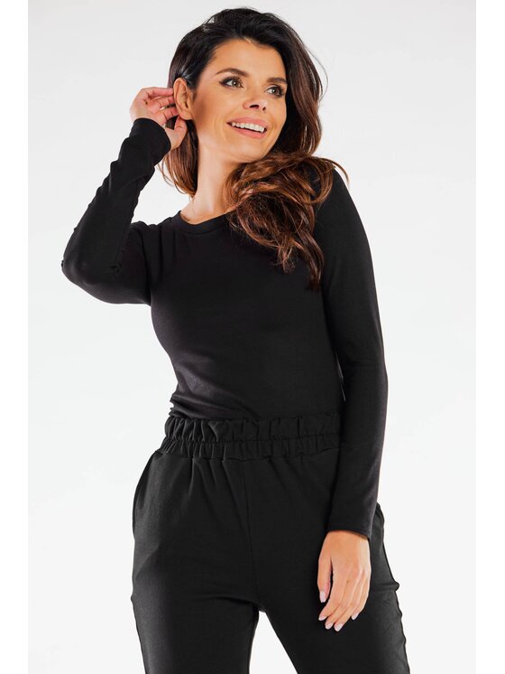 Infinite You Infinite You Blusa M288 Nero Basic Fit