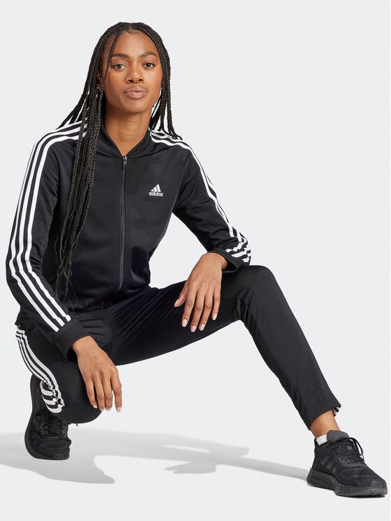 adidas adidas Φόρμα Essentials 3-Stripes IJ8781 Μαύρο Slim Fit