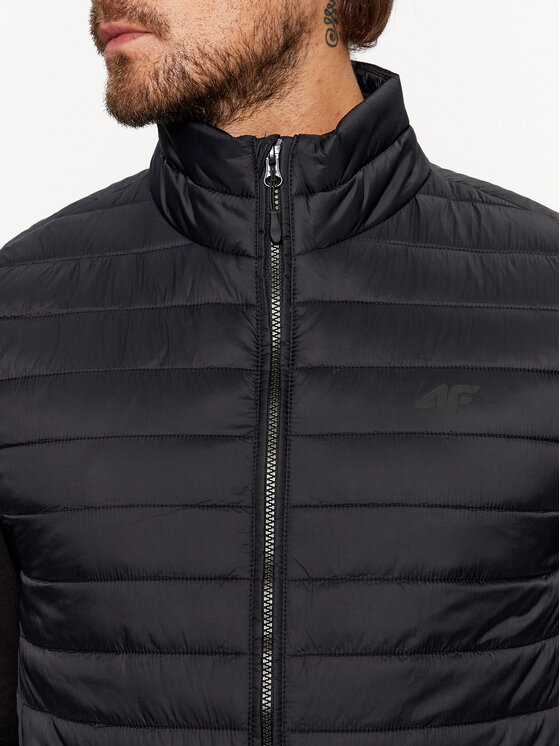 4F 4F Prsluk TVESM062 Crna Regular Fit