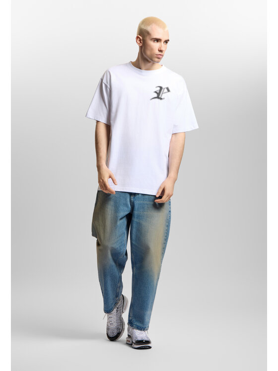 PROSTO. PROSTO. T-Shirt Harvard Biały Oversize