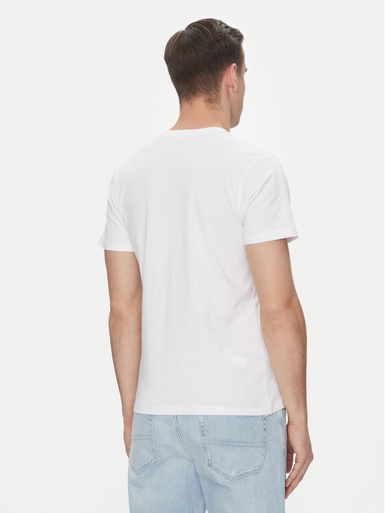 SCHOTT N.Y.C. SCHOTT N.Y.C. T-krekls TSCASUALV Balts Regular Fit